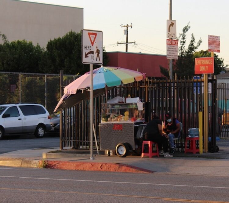 East LA vendor at the corner